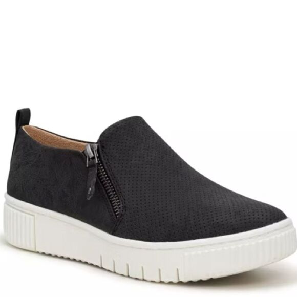 SOUL Naturalizer Women's Turner Slip-On Sneaker zip up faux suede 8 - Picture 1 of 9